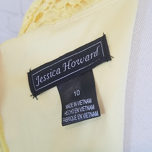 Jessica Howard yellow lace dress - Picture 7 of 8